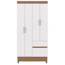 Guarda Roupa 102 cm 4 Portas PLUS 10090 Branco Camarim VLR Guarda Roupa 102 cm 4 Portas PLUS 10090 Branco Camarim VLR