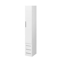 Guarda Roupa 1232 Direito 1 Porta Bater 3 Gavetas Branco Móveis Ilan Guarda Roupa 1232 Direito 1 Porta Bater 3 Gavetas Branco Móveis Ilan