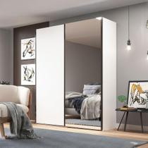 Guarda Roupa 183cm 2 Portas de Correr com Espelho 100% MDF