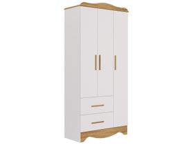 Guarda-roupa 2 Gavetas 3 Portas Moveis Peroba Harmonia