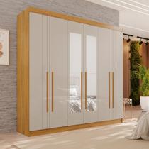 Guarda-roupa 2 Gavetas 6 Portas com Espelho Lisboa