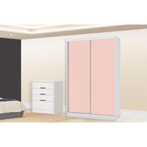 Guarda Roupa 2 Peças (1GuardaRoupa+1Cômoda) QC109 Branco (QC12) - Kappesberg Guarda Roupa 2 Peças (1GuardaRoupa+1Cômoda) QC109 Branco (QC12) - Kappesberg