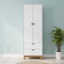 Guarda-Roupa 2 Portas 2 Gavetas Magia Branco