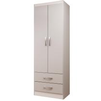 Guarda Roupa 2 Portas 2 Gavetas Roupeiro Compacto Quarto Infantil Solteiro Completo Com Cabideiro Branco Guarda Roupa 2 Portas 2 Gavetas Roupeiro Compacto Quarto Infantil Solteiro Completo Com Cabideiro Branco