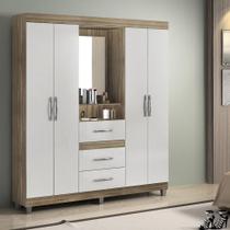 Guarda-roupa 2 Portas 3 Gavetas RP-1023 - Reis Móveis