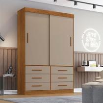 Guarda Roupa 2 Portas 6 Gavetas Star Sallêto Móveis