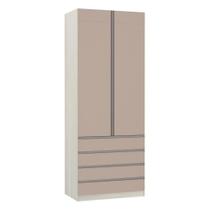 Guarda-roupa 2 Portas 90 Cm Legno Crema Com Connect