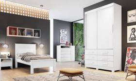 Guarda Roupa 2 Portas Buriti Branco - Novo Horizonte