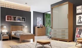 Guarda Roupa 2 Portas Buriti Cumaru Fendi - Novo Horizonte Guarda Roupa 2 Portas Buriti Cumaru Fendi - Novo Horizonte