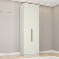 Guarda Roupa 2 Portas com Cabideiro Seletto Branco/Areia HP
