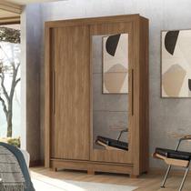 Guarda-Roupa 2 Portas Correr 2 Gavetas com Espelho Lapa Marrom/Jatoba Guarda-Roupa 2 Portas Correr 2 Gavetas com Espelho Lapa Marrom/Jatoba