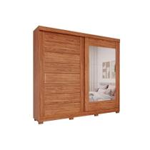 Guarda Roupa 2 Portas de Correr (1 c/ Espelho) e 8 Gavetas c/ Pés Florença Cinamomo - Panan Guarda Roupa 2 Portas de Correr (1 c/ Espelho) e 8 Gavetas c/ Pés Florença Cinamomo - Panan