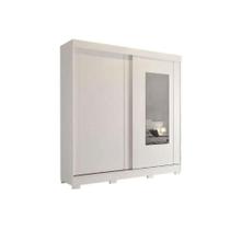Guarda Roupa 2 Portas de Correr (1 c/ Espelho) e 8 Gavetas Ilheus Branco - Panan Guarda Roupa 2 Portas de Correr (1 c/ Espelho) e 8 Gavetas Ilheus Branco - Panan