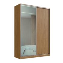Guarda-roupa 2 Portas de Correr 1 com Espelho 3 Gavetas Aura