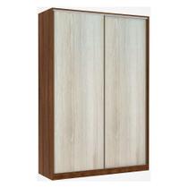 Guarda Roupa 2 Portas De Correr 159Cm Dourado Com Crema