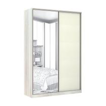 Guarda-roupa 2 Portas De Correr 160Cm Crema Com Kashmir