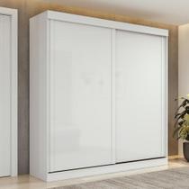 Guarda-Roupa 2 Portas de Correr 2 Gavetas Easy Light Branco - Móveis Lopas