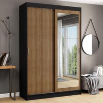 Guarda-roupa 2 Portas de Correr com Espelho 2 Gavetas Madesa Guarda-roupa 2 Portas de Correr com Espelho 2 Gavetas Madesa