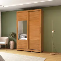 Guarda-roupa 2 Portas de Correr com Espelho e 03 Gavetas em 100% Mdf Thales Guarda-roupa 2 Portas de Correr com Espelho e 03 Gavetas em 100% Mdf Thales