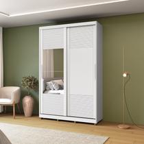 Guarda-roupa 2 Portas de Correr com Espelho e 03 Gavetas em 100% Mdf Thales Guarda-roupa 2 Portas de Correr com Espelho e 03 Gavetas em 100% Mdf Thales