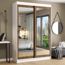 Guarda-roupa 2 Portas de Correr de Espelho 2 Gavetas Madesa Guarda-roupa 2 Portas de Correr de Espelho 2 Gavetas Madesa