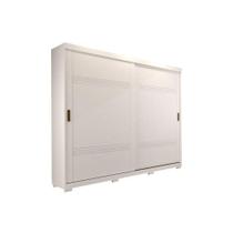 Guarda Roupa 2 Portas de Correr e 4 Gavetas c/ Pés Blumenau Branco - Panan Guarda Roupa 2 Portas de Correr e 4 Gavetas c/ Pés Blumenau Branco - Panan