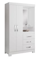 Guarda-Roupa 2 Portas Denali Branco - MoveisAqui Guarda-Roupa 2 Portas Denali Branco - MoveisAqui