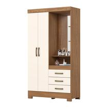 Guarda Roupa 2 portas e 3 Gavetas B64 Nature/Off White Guarda Roupa 2 portas e 3 Gavetas B64 Nature/Off White