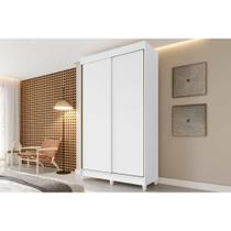 Guarda Roupa 2 Portas e 8 Gavetas Paris Branco - Conquista