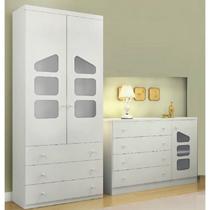 Guarda Roupa 2 Portas E Cômoda Eloísa - Phoenix Guarda Roupa 2 Portas E Cômoda Eloísa - Phoenix