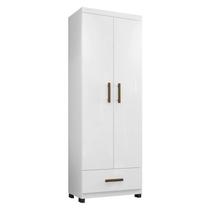 Guarda Roupa 2 Portas França Branco com Pés