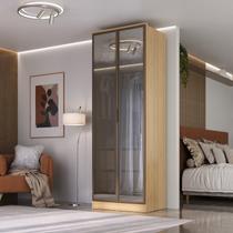 Guarda-roupa 2 Portas Reflecta 2 Gavetas Internas Ravi