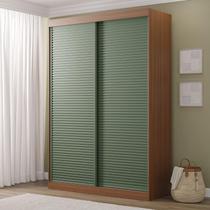 Guarda-Roupa 2 Portas Ripadas Samambaia CabeCasa MadeiraMadeira Freijó/Verde Guarda-Roupa 2 Portas Ripadas Samambaia CabeCasa MadeiraMadeira Freijó/Verde
