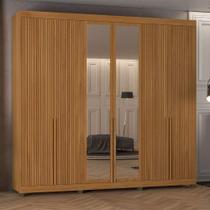 Guarda Roupa 250cm 6 Portas com Espelho e 4 Gavetas 100% MDF Guarda Roupa 250cm 6 Portas com Espelho e 4 Gavetas 100% MDF