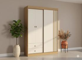 Guarda-roupa 3 Portas 2 Gavetas Aspen