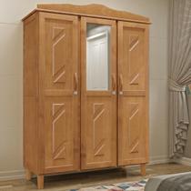 Guarda-Roupa 3 Portas 3 Gavetas Brasil Freijó Madeira Pinus - Cavazotto