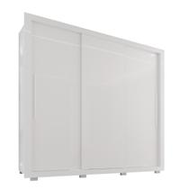 Guarda Roupa 3 Portas 4 Gavetas MDP com Pés Branco