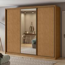 Guarda-roupa 3 Portas 6 Gavetas 100% Mdf Spazio 1 Porta Glass