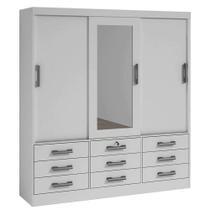 Guarda Roupa 3 Portas 9 Gavetas com Espelho Meridian D Doro Guarda Roupa 3 Portas 9 Gavetas com Espelho Meridian D Doro