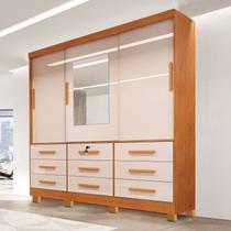 Guarda Roupa 3 Portas Athenas 1,80 m Nature Off White BIANCH