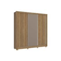Guarda Roupa 3 Portas de Correr e 2 Gavetas c/ Pés CB03M570 Flex Nogueira/Nogueira ou Fendi - Kappesberg Guarda Roupa 3 Portas de Correr e 2 Gavetas c/ Pés CB03M570 Flex Nogueira/Nogueira ou Fendi - Kappesberg