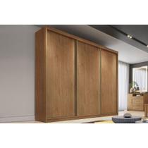 Guarda Roupa 3 Portas e 6 Gavetas Diamond/Londres Plus Cumaru - Novo Horizonte