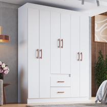 Guarda-roupa 30206 6 Portas 2 Gavetas Rivera