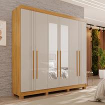 Guarda-roupa 4 Gavetas 6 Portas com Espelho com Pés Lisboa Guarda-roupa 4 Gavetas 6 Portas com Espelho com Pés Lisboa