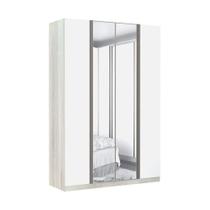 Guarda-roupa 4 Portas 160 Cm Legno Crema Com Branco Mat