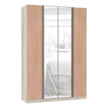 Guarda-roupa 4 Portas 160 Cm Legno Crema Com Cumaru