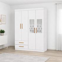 Guarda Roupa 4 Portas 2 Espelhos centrais Allure -Grand Line
