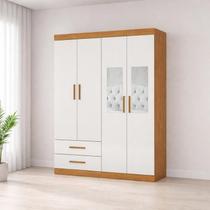 Guarda Roupa 4 Portas 2 Espelhos centrais Allure -Grand Line