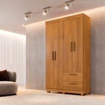 Guarda-roupa 4 Portas 2 Gavetas 100% Mdf Flórida Espresso Móveis