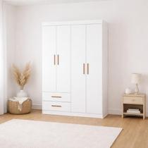 Guarda Roupa 4 Portas 2 gavetas Allure -Grand Line